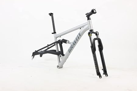 Gravity FSX 29 inch Aluminum Dual Suspension Mountain Bike ATB Bike Frame Set Fork Headset Seatpost