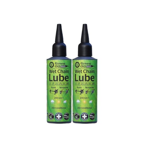 GREEN OIL - Wet Chain Lube for Road & Mountain Bikes | Long Lasting, Anti Rust Protection for All Bikes | Smooth Rides in All Weather | Non Toxic & Natural, Award Winning...