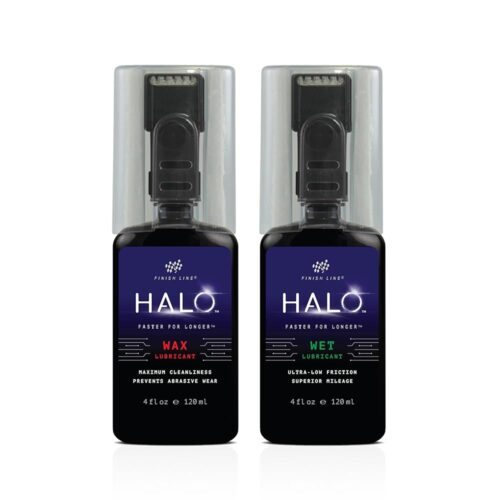 Halo Wax and Wet Bike Chain Lubricant | Premium Bicycle Care for Extended Drivetrain Performance Efficiency | Bottle with Smart Luber, 8 fl oz / 240 ml