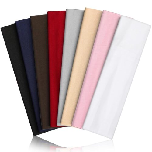 Headbands for Women 8PCS [Summer-Exclusive Headband], Non Slip Sports Headband Elastic Soft Running Fashion Headband Absorb Sweat Headbands for Men for Women for Working Out,...