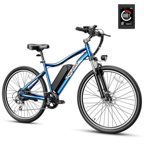 Heybike Race Max Electric Bike for Adults with 750W Peak Motor, 28mph Max Speed, 600WH Removable Battery Ebike, 27.5" Electric Mountain Bike with 7-Speed and Front Suspension