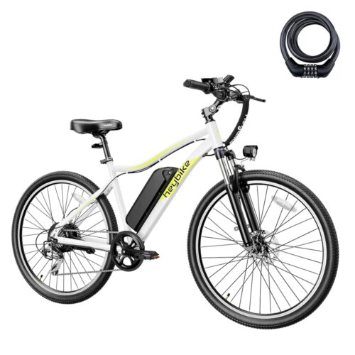 Heybike Race Max Electric Bike for Adults with 750W Peak Motor, 28mph Max Speed, 600WH Removable Battery Ebike, 27.5" Electric Mountain Bike with 7-Speed and Front Suspension