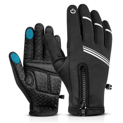 Hikenture Winter Cycling Gloves for Men and Women - Thermal Full Finger Bike Gloves - Touch Screen Windproof Warm Non-Slip Road Mountain Bicycle Gloves for...