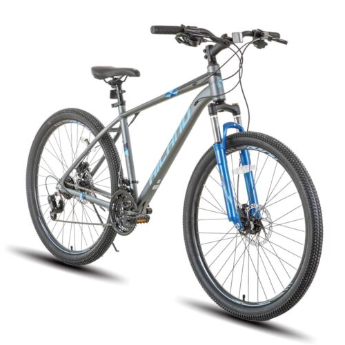 Hiland 27.5 inch Mountain Bike 21 Speeds, Lock-Out Suspension Fork, Aluminum 18 inch Frame Hydraulic Disc-Brake for Men Women Mens MTB Bicycle Adlut Bike