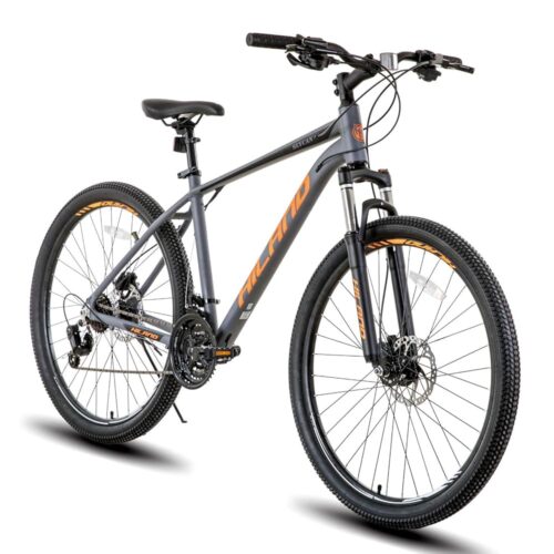 Hiland 27.5 inch Mountain Bike 21 Speeds, Lock-Out Suspension Fork, Aluminum 18 inch Frame Hydraulic Disc-Brake for Men Women Mens MTB Bicycle Adlut Bike