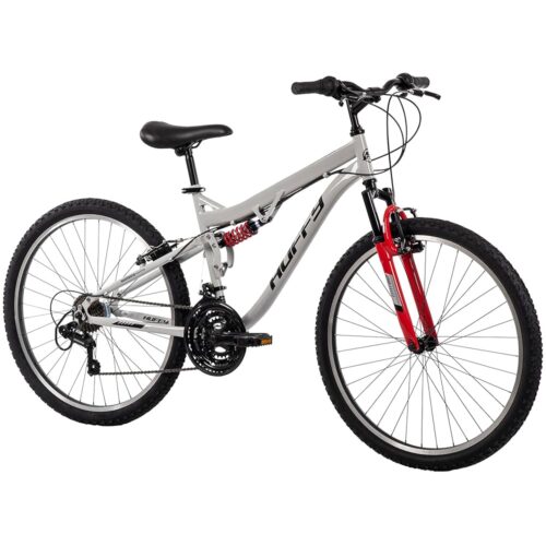 Huffy Stone Mountain Hardtail Mountain Bike for Boys/Girls/Men/Women, 20"/24"/26" Sizes, 6 or 21 Speed Shimano Twist Shifting, Front or Dual Suspension, Comfort Saddle, Sleek...