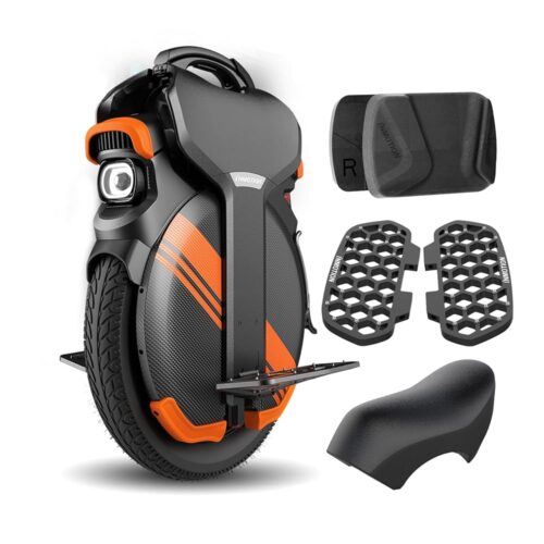 I INMOTION V11Y Electric Unicycle with Seat Power Pads Honeycomb Foot Pedals