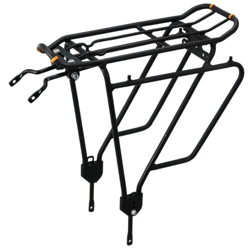 Ibera Bike Rack - Bicycle Touring Carrier Plus+ for Disc Brake/Non-Disc Brake Mount, Fat Tire Bikes, Frame-Mounted for Heavier Top & Side Loads, Height Adjustable for 26"-29"...