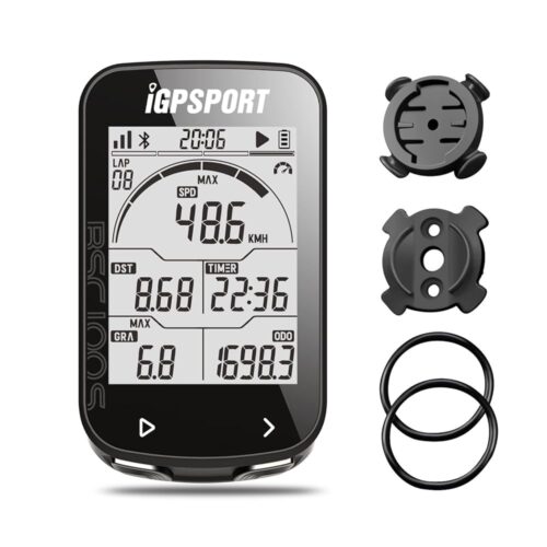 iGPSPORT BSC100S Bicycle/Bike Computer Wireless, 2.6 inch LCD Display Rechargeable Waterproof GPS Cycling Computer