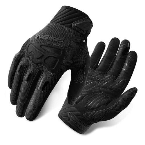 INBIKE Mountain Bike Gloves for Men Knuckle Guard Padded Men's Cycling Gloves Breathable for MTB Motocross Racing Dirtbike