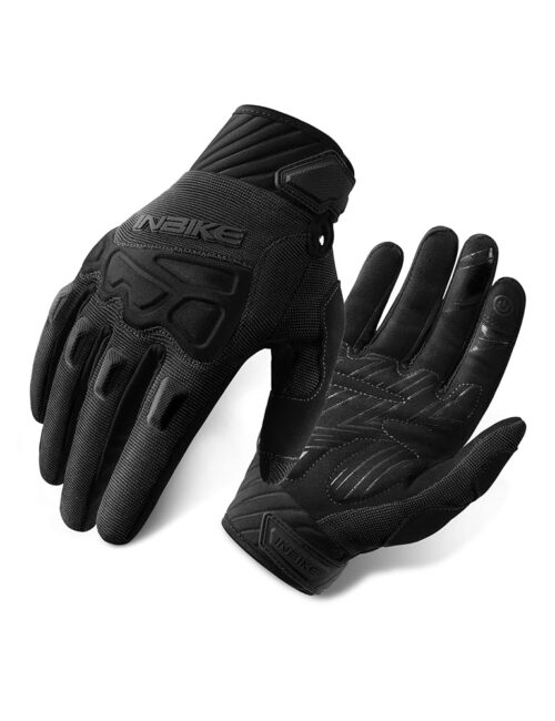 INBIKE Mountain Bike Gloves for Men Knuckle Guard Padded Men's Cycling Gloves Breathable for MTB Motocross Racing Dirtbike