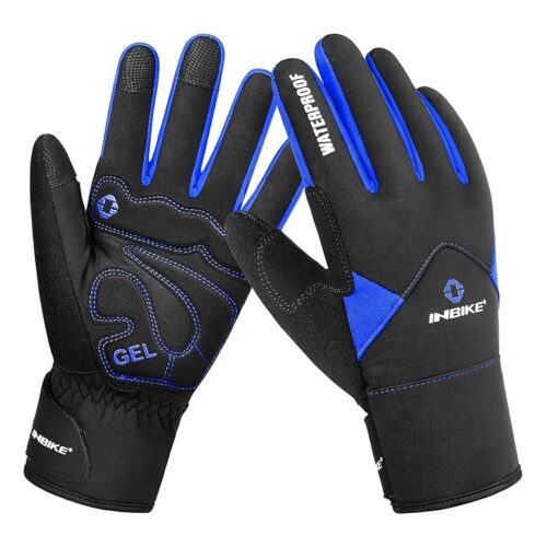 INBIKE Winter Cycling Gloves for Men Women Cold Weather Thermal Windproof Gel Bike Gloves Touch Screen