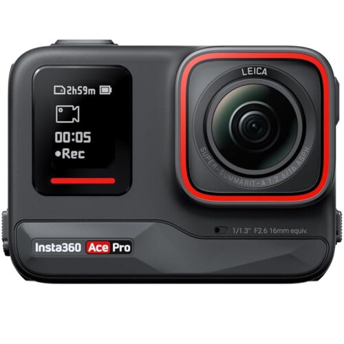 Insta360 Ace Pro - Waterproof Action Camera Co-Engineered with Leica, Flagship 1/1.3" Sensor and AI Noise Reduction for Unbeatable Image Quality, 4K120fps, 2.4" Flip Screen &...