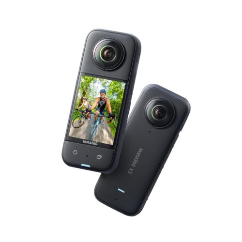 Insta360 X3 - Waterproof 360 Action Camera with 1/2" 48MP Sensors, 5.7K 360 Active HDR Video, 72MP 360 Photo, 4K Single-Lens, 60fps Me Mode, Stabilization, 2.29" Touchscreen, AI...