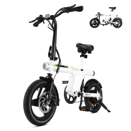 isinwheel Electric Bike for Adults 500W Motor, 20 mph Folding Ebike, 14"/16"/20" Adults Electric Bicycles with Smart Uphill, 280.8Wh Battery, 25 Miles PAS Range, Mini E Bikes...