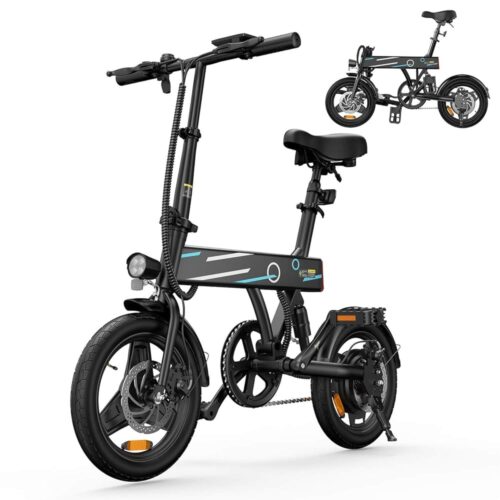 isinwheel Electric Bike for Adults 500W Motor, 20 mph Folding Ebike, 14"/16"/20" Adults Electric Bicycles with Smart Uphill, 280.8Wh Battery, 25 Miles PAS Range, Mini E Bikes...