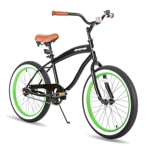 JOYSTAR Youth and Adult Beach Cruiser Bike for Men and Women, Teenagers, 20-24-26-Inch Wheel Options, Durable Steel Frames, Single Speed, Coaster Brakes, Multiple Colors