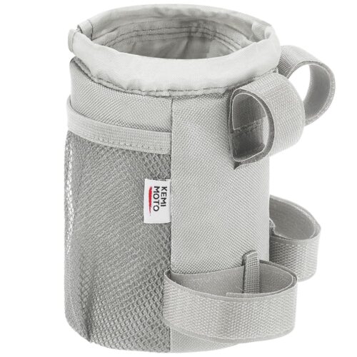 KEMIMOTO Bike Cup Holder, Bike Water Bottle Holder Handlebar with Mesh Pockets Oxford Fabric Bicycle Drink Cup Holder for Mountain Bike Road Kids Bikes e-Bike Wheelchair Scooter...