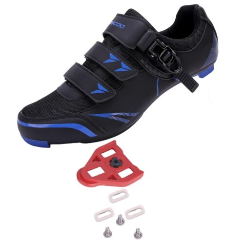 KESCOO Mens Womens Cycling Shoes Compatible with Peloton Bike Shoes and Delta Cleats Pre-Installed, Clip in Road Bike Riding Racing Biking Shoes Perfect for Indoor Outdoor