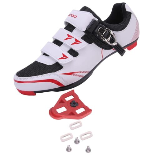 KESCOO Mens Womens Cycling Shoes Compatible with Peloton Bike Shoes and Delta Cleats Pre-Installed, Clip in Road Bike Riding Racing Biking Shoes Perfect for Indoor Outdoor