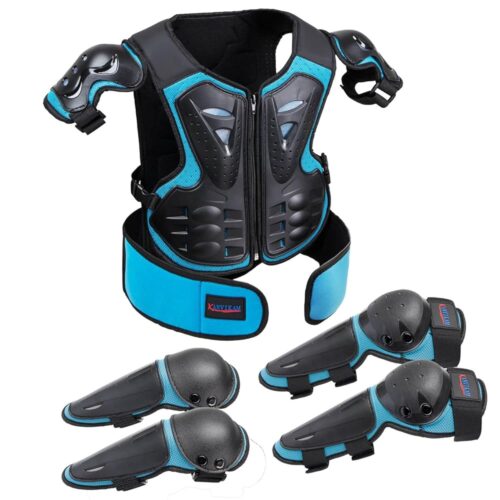 Kids Dirt Bike Gear,Motorcycle Armor Vest Suit for Motocross ATV MTB,Eblow Knee Back Chest Protection for Skating Ski