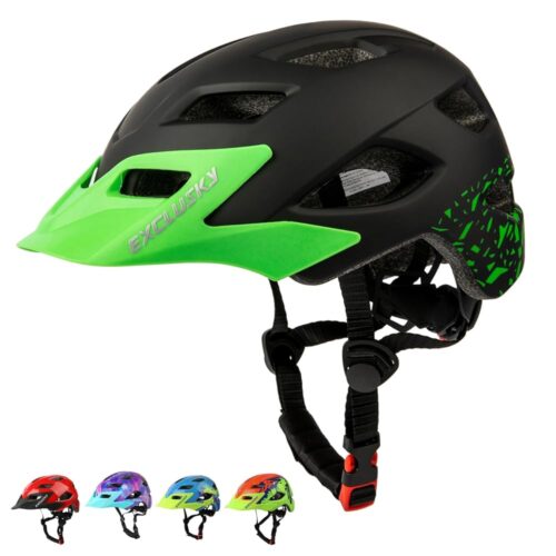 Kids Helmet, Exclusky Kids Bike Helmet Adjustable Safety Lightweight Children Bicycle Helmet for Kids Skating Cycling Scooter Boys and Girls Bicycle Helmets Ages 5-8-14