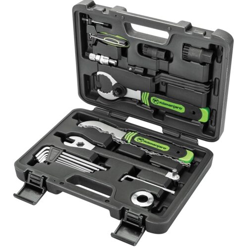 Kilimanjaro Cycle Series 21 Piece Bicycle Repair Tool Kit Set, Spoke Wrench, Tire Levers, Hex Keys, Pedal Spanner, Chain Tools - 910532ECE