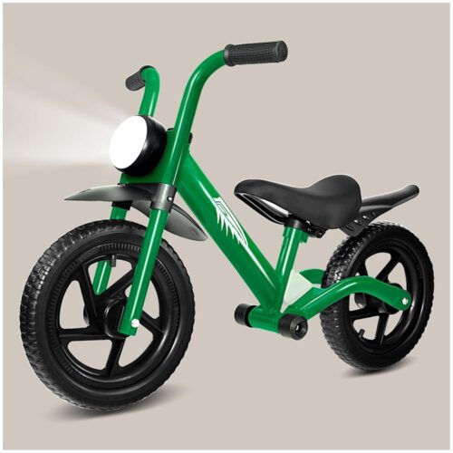 KRIDDO Kids Balance Bike for 2-5 Years, with Front Light, Upgraded Tires for All Terrain, Upgraded Bearing for Smooth and Stable Riding, Front and Rear Fenders, Adjustable Seat