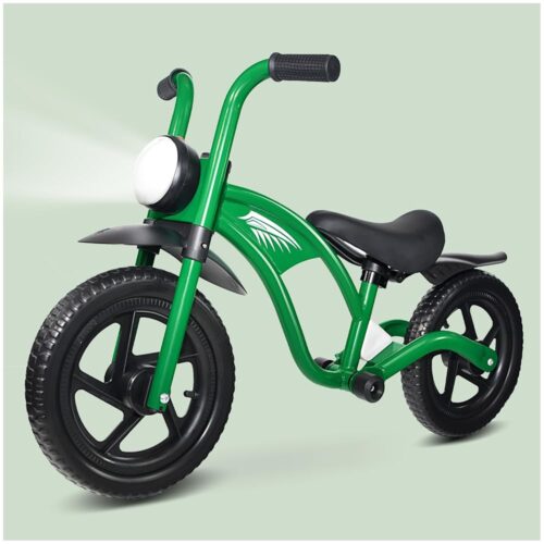 KRIDDO Kids Balance Bike for 2-5 Years, with Front Light, Upgraded Tires for All Terrain, Upgraded Bearing for Smooth and Stable Riding, Front and Rear Fenders, Adjustable Seat