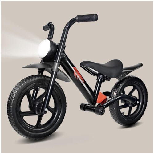 KRIDDO Kids Balance Bike for 2-5 Years, with Front Light, Upgraded Tires for All Terrain, Upgraded Bearing for Smooth and Stable Riding, Front and Rear Fenders, Adjustable Seat