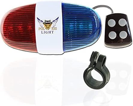 LEAGY Bicycle Bell with 6 LED Lights, Electronic Bike Horn with 4 Loud, Crisp Siren Sounds, Suitable for Adults and Kids