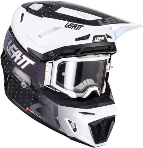 Leatt Helmet Kit Moto 8.5 V24 Blk/Wht #XXL 63-64cm