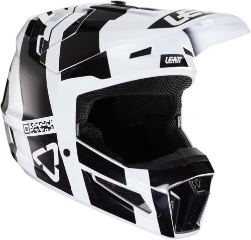 Leatt Helmet Moto 3.5 Jr V24 Blk/Wht #M 51-52cm