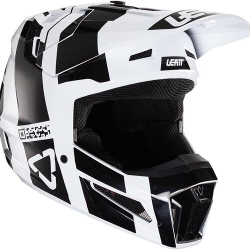 Leatt Helmet Moto 3.5 Jr V24 Blk/Wht #M 51-52cm