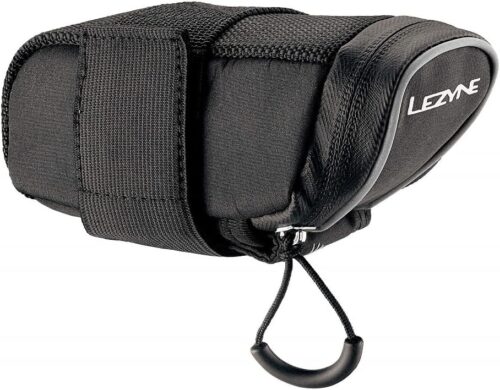 LEZYNE Micro Caddy Bicycle Saddle Bag, Aero-Shaped, Water Resistant, Quick Access, Multi-Tool Sleeve, Compact Bike Bag