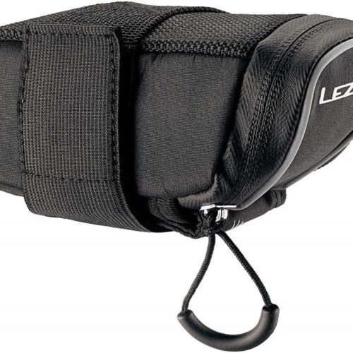 LEZYNE Micro Caddy Bicycle Saddle Bag, Aero-Shaped, Water Resistant, Quick Access, Multi-Tool Sleeve, Compact Bike Bag