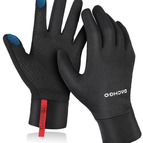 Lightweight Touchscreen Running Gloves, Thermal Gloves Liner Warm Gloves for Cold Weather for Men Women, Perfect for Cycling Running Driving Hiking Walking Sporting