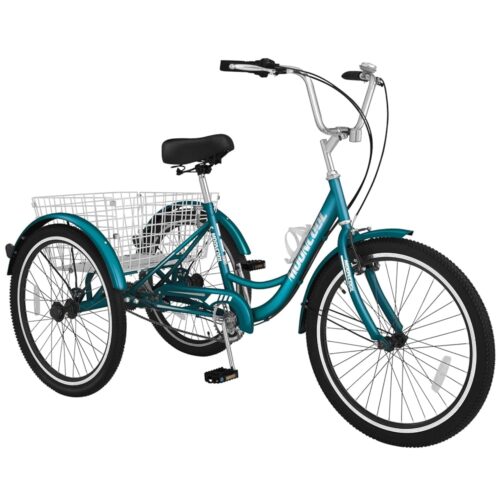 LILYPELLE Adult Tricycles 7 Speed, 3 Wheel Bikes Adult Trikes 20/24/26 inch, Three-Wheeled Bicycles Cruise Trike with Shopping Basket for Seniors, Women, Men