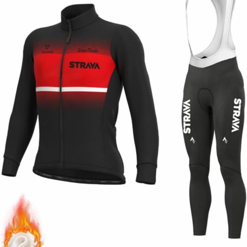 Long Sleeve Fleece Cycling Jersey Suit Mountain Bike Long Sleeve Cycling Jersey