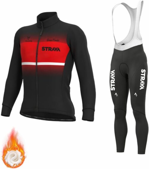 Long Sleeve Fleece Cycling Jersey Suit Mountain Bike Long Sleeve Cycling Jersey