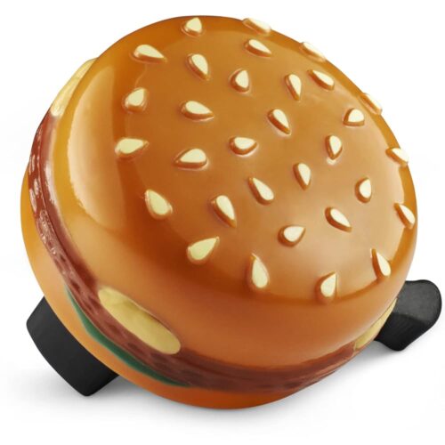 MARQUE Hamburger Bike Bell – Bicycle Bell for Most Bikes, Also Fit Balance Bike and Scooter, Must Have Cycling Accessory