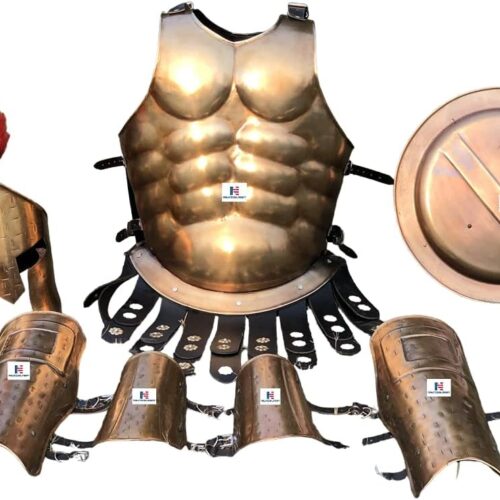 Medieval 300 King Leonidas Sparton Muscle Armor+Helmet+Arm+Leg Guard Set Reenactment