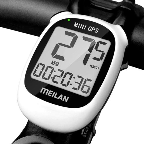 MEILAN M3 Mini GPS Bike Computer, Wireless Bike Odometer and Speedometer Bicycle Computer Waterproof Cycling Computer with LCD Backlight Display for Men Women Teens Bikers...