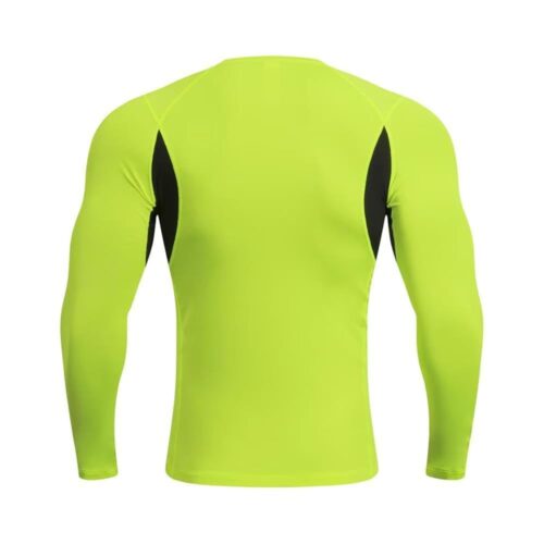 Mens Compression Men's Long Sleeved Quick Drying Tight Fitting Round Neck Elastic Running Suit Fitness Cycling