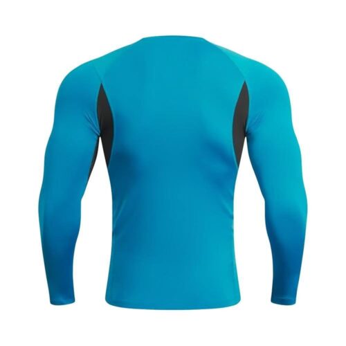 Mens Compression Men's Long Sleeved Quick Drying Tight Fitting Round Neck Elastic Running Suit Fitness Cycling