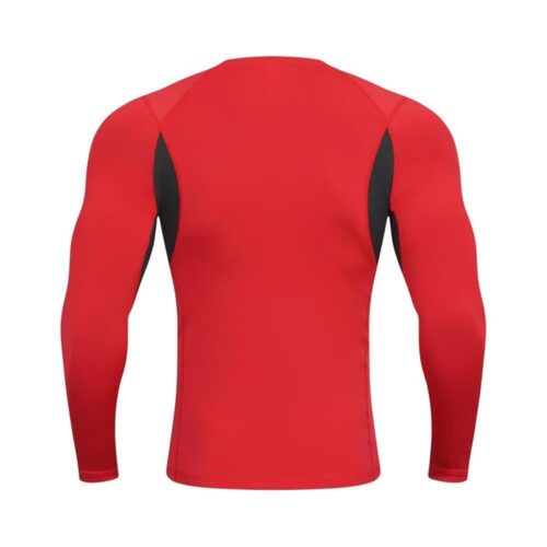 Mens Compression Men's Long Sleeved Quick Drying Tight Fitting Round Neck Elastic Running Suit Fitness Cycling