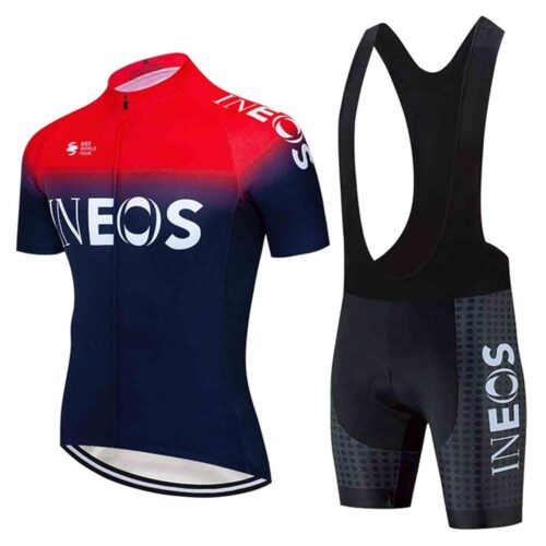 Men's Cycling Jersey Suit Cycle Short Sleeve Shirt and 20D Padded Shorts Road Bicycle & Mountain Bike Set Clothes