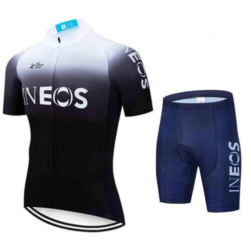 Men's Cycling Jersey Suit Cycle Short Sleeve Shirt and 20D Padded Shorts Road Bicycle & Mountain Bike Set Clothes