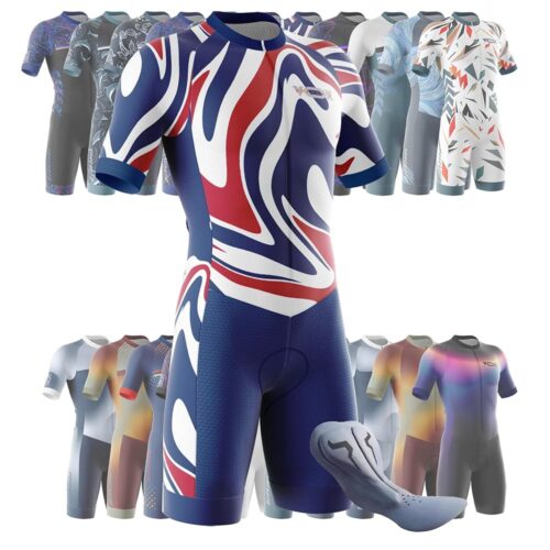 Men's Cycling Skinsuit,Triathlon Suit Men,TriSuit for Swimming, Running, Duathlon,Cycling