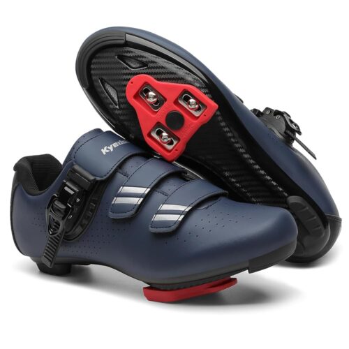 Mens Womens Cycling Shoes Compatible with Pelaton Bike Shoes Road Bike Shoes Riding Bicycle Pre-Installed with Delta Cleats Clip Indoor Outdoor Pedal